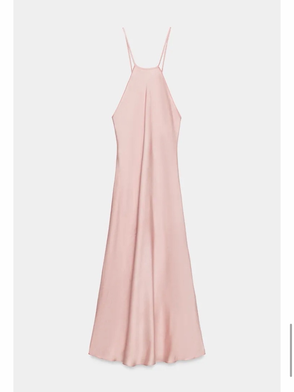 Zara satin gown with slight train